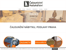 Tablet Screenshot of calounictvi-podlaharstvi.cz